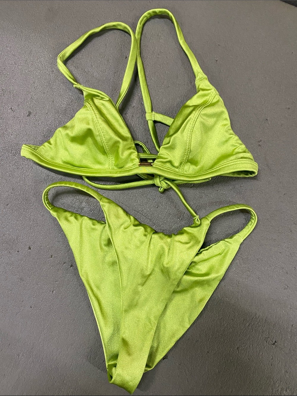 Gooseberry Mint Green Women's Triangle Bikini Set